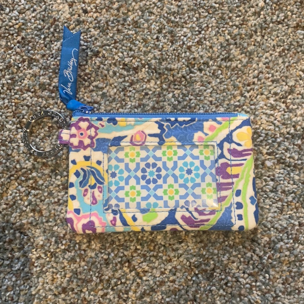 Vera Bradley zipper ID key pouch